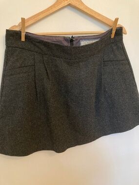 Wool mini skirt